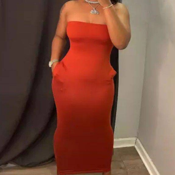 Tan dress - Picture 1 of 2